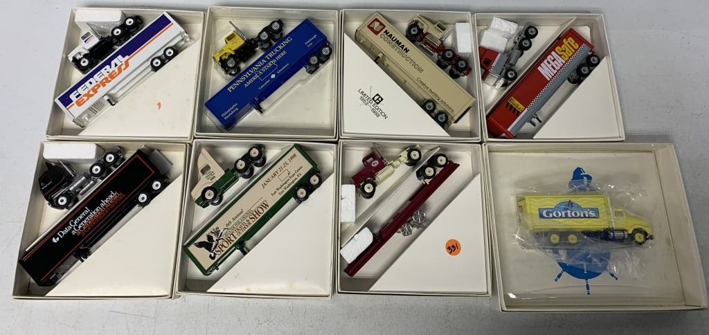 8 Winross trucks in boxes (1 of 3)