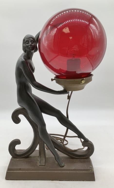 Art Deco Figural Lamp (1 of 4)
