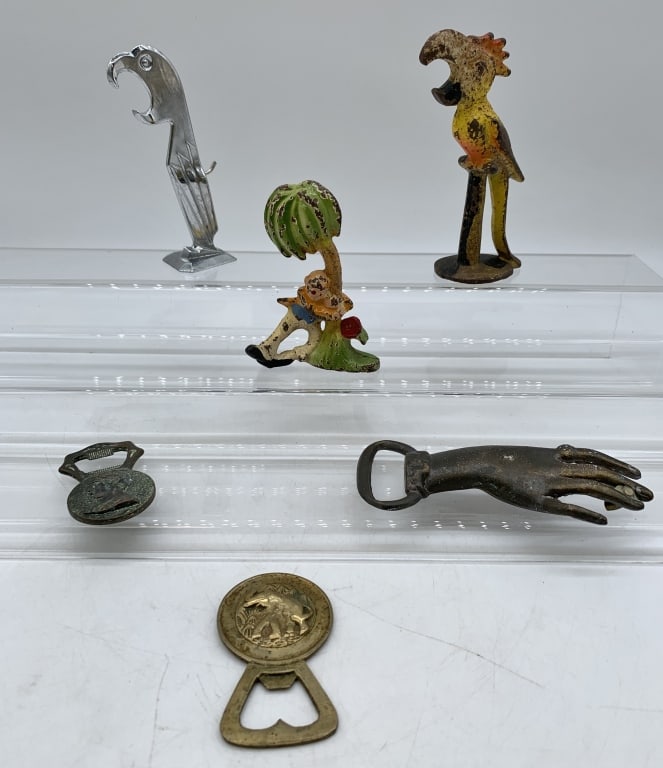 6 Items- Bottle Openers, Cast Iron Figures (1 of 5)