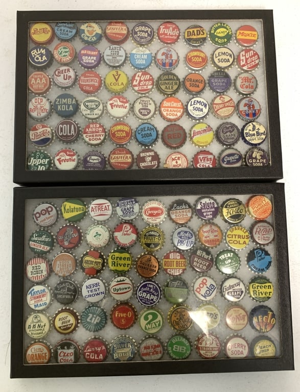 2 Display Cases of Soda Bottle Caps (1 of 4)