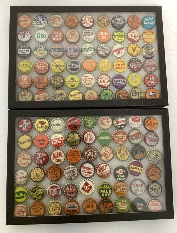 2 Display Cases of Soda Bottle Caps (1 of 4)