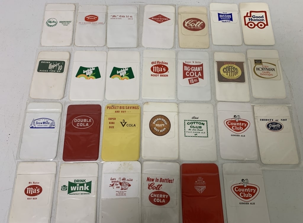 28 Adv Pocket Protectors Mostly Soda some others (1 of 7)