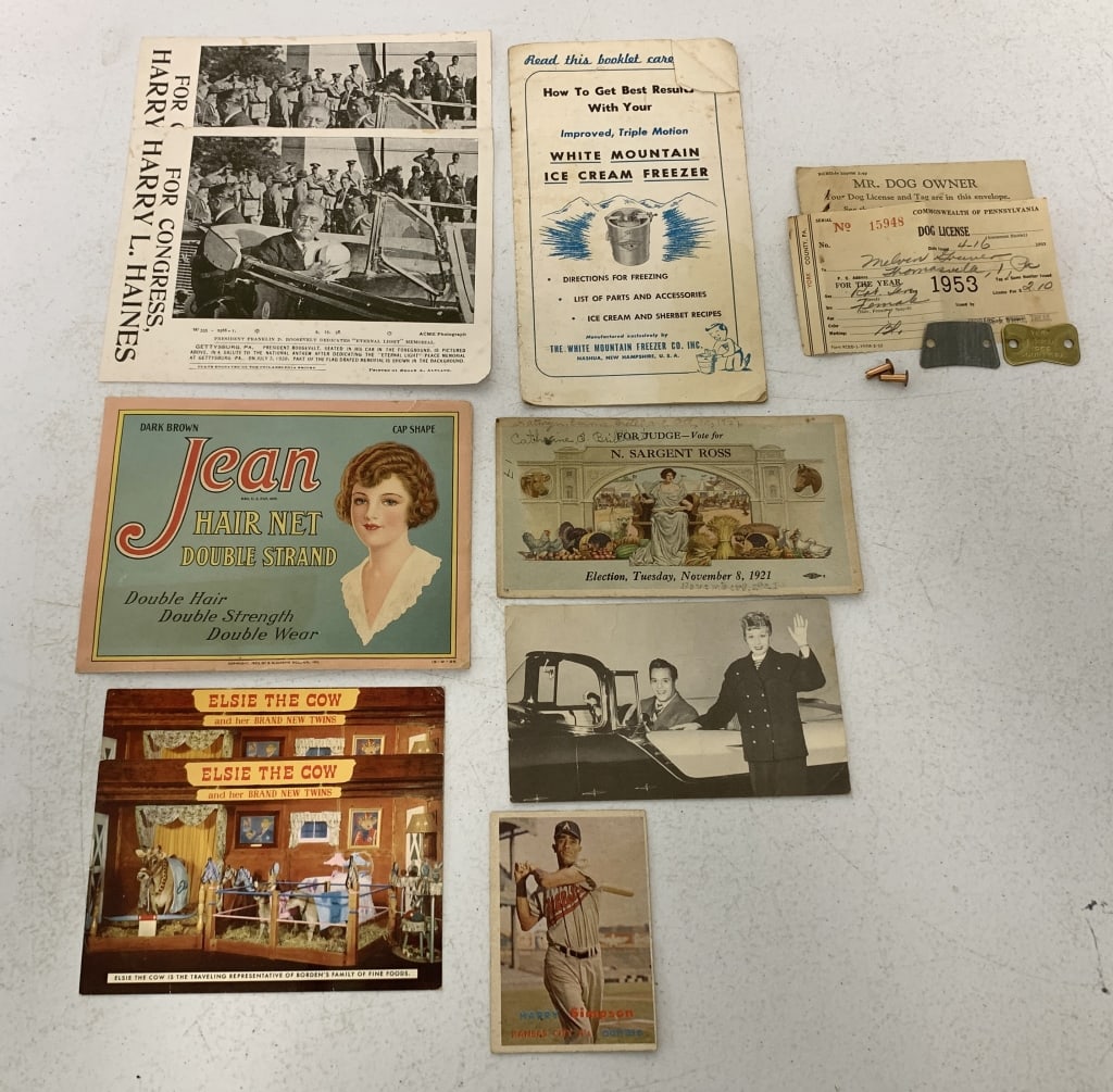 10 pcs- Adv items, York PA Dog licenses, postcards (1 of 6)