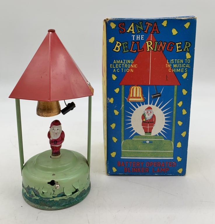 Santa the Bell Ringer Blinker Lamp w/ Box (1 of 5)