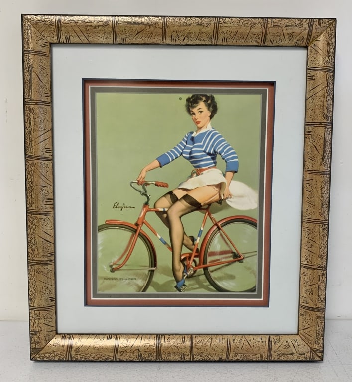 Framed Pin-Up Going Places by Elvgren (1 of 3)