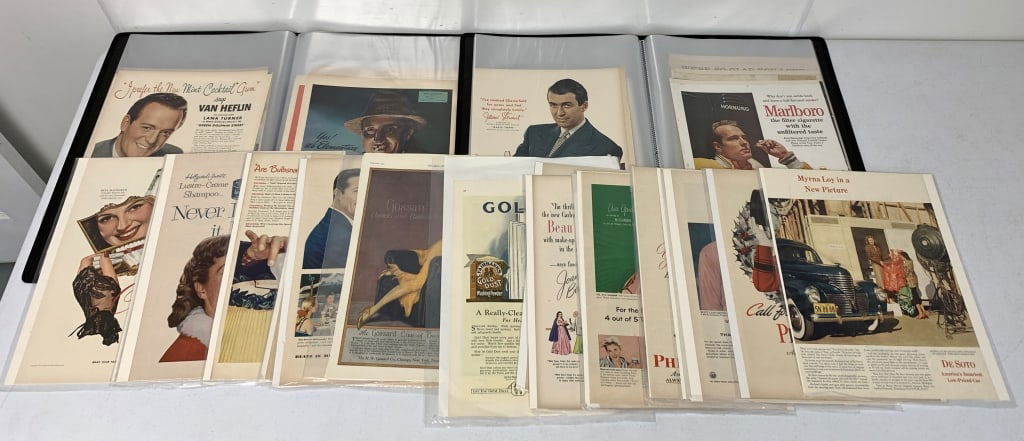 2 Binders w/ Vintage Magazine Advertisements (1 of 7)