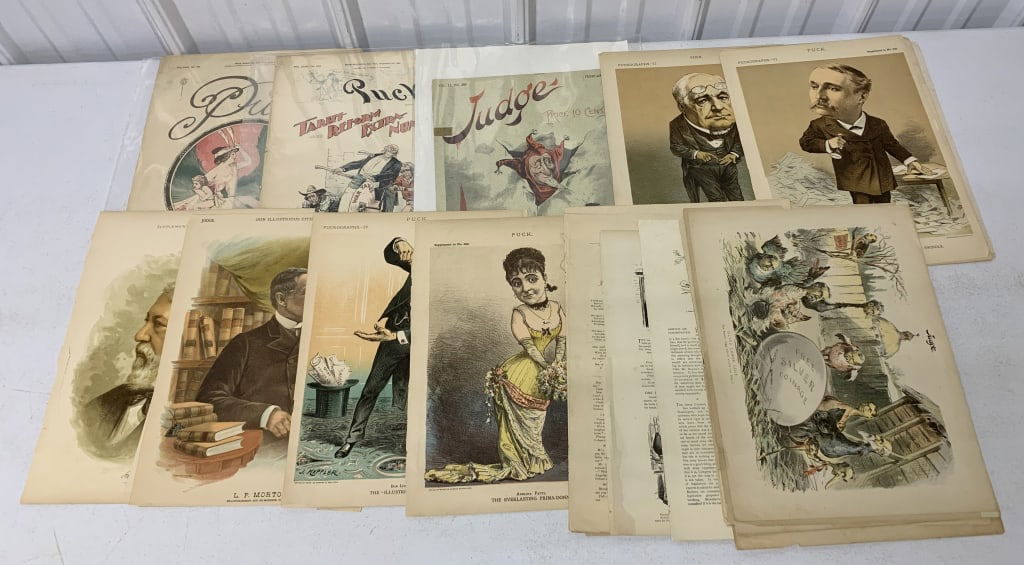 25+ Judge & Puck Magazine political Cartoons (1 of 6)