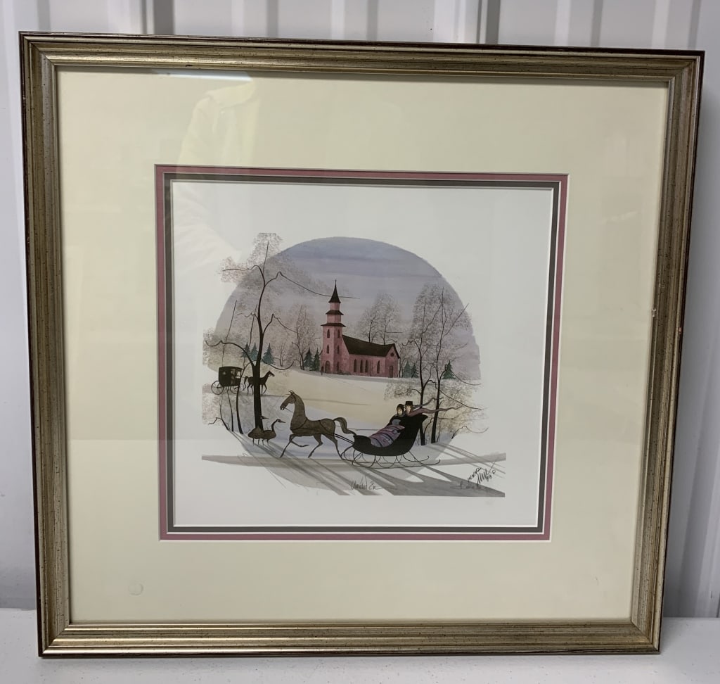 P. Buckley Moss Framed Print Cherished Eve (1 of 4)