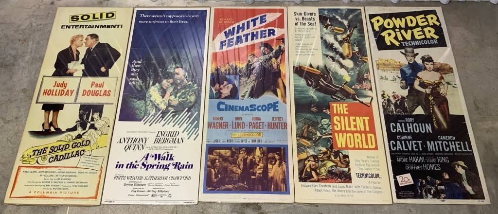 5 Vintage Movie Posters White Feather & others (1 of 5)
