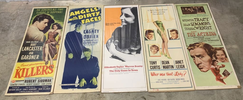 5 Vintage Movie Posters The Killers, The Actress (1 of 5)