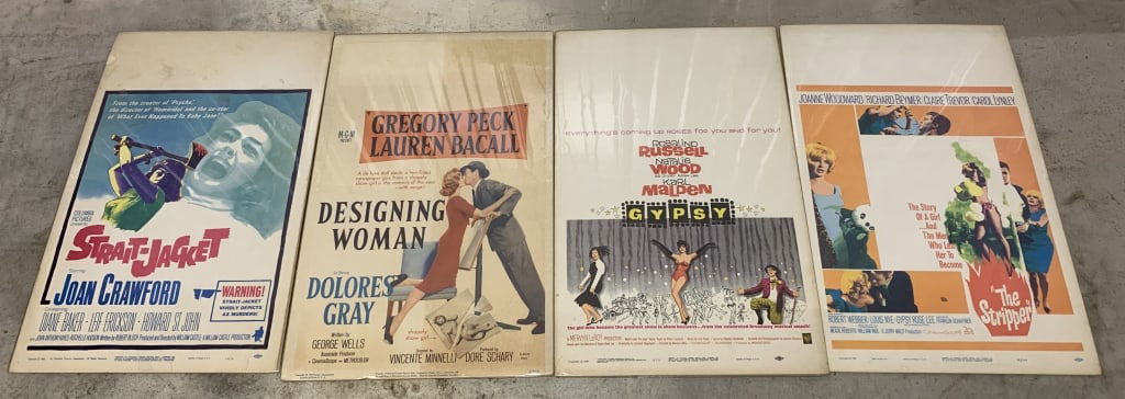 4 Vintage Movie Posters Gypsy, The Stripper (1 of 4)