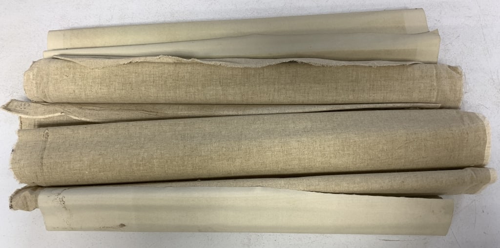 lot of 5 Pin-Ups, Erotica, Nudes on Canvas: hard to tell if they are painted or printed onto the canvas, largest ones are about 28" X 38", three of them look like they may have been signed by the artist in the lower right hand corner, one print