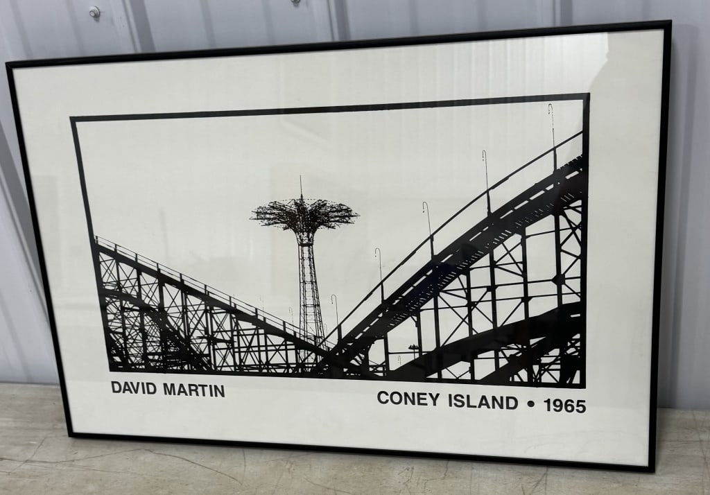 Coney Island Print, David Martin 1965: 28"x18"