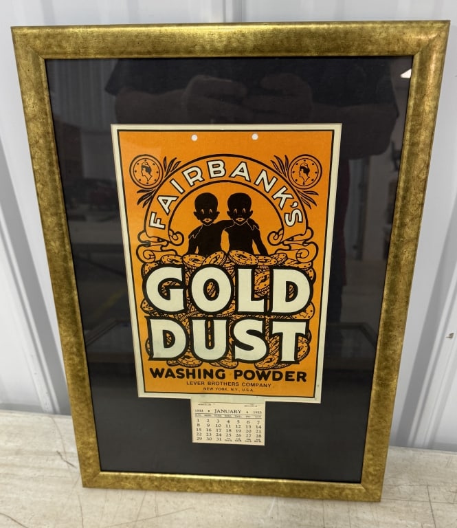 1933 Gold Dust Calander Framed (1 of 2)