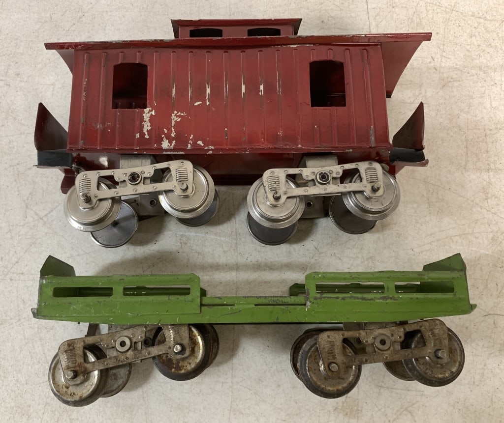 lot of 2 Tin Train Cars-Lionel, other (1 of 4)