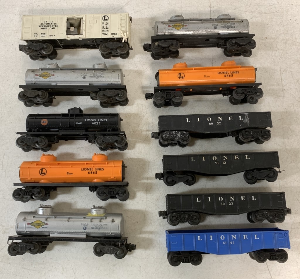 11 Lionel Train pcs- Tenders, Tankers, Milk Car (1 of 9)