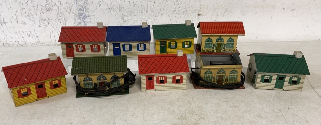 9 Tin Buildings -Train Houses, Whistle Stations (1 of 5)