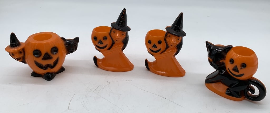 4 pcs,Plastic Halloween Candle Holders (1 of 5)