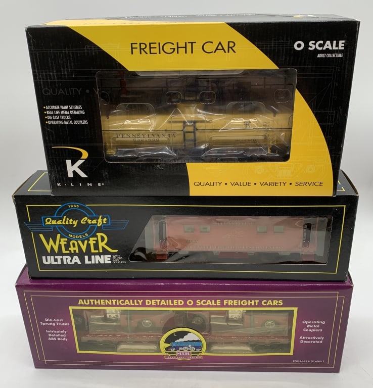 3 O Scale Freight Cars,K-Line,MTH,Weaver,NIB (1 of 7)