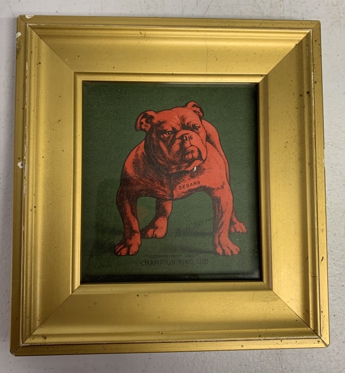 framed Merriam Segars Champion King Lud: some damage to frame as shown