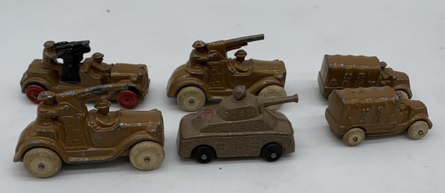 6 slush metal military vehicles