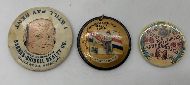 lot of 3 pins and mirrors