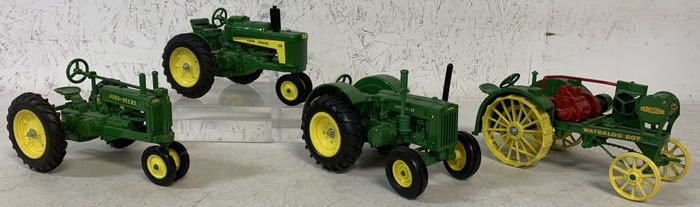 lot of 4 Ertl John Deere Toy Tractors
