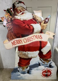 Merry Christmas Coca Cola Santa Store Display