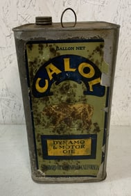 Calol Dynamo and Motor Oil can