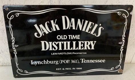 1990s double sided Jack Daniels Distillery sign