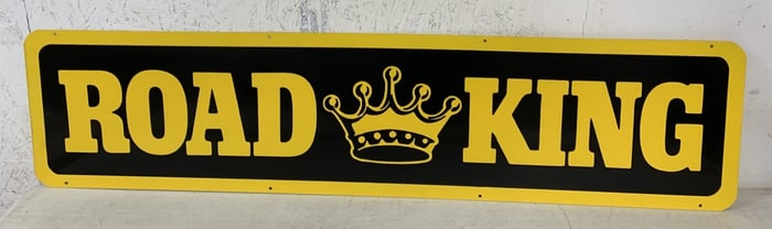 double sided Road King sign
