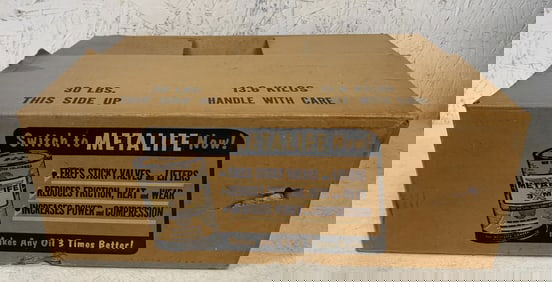 Metalife Oil cardboard case box