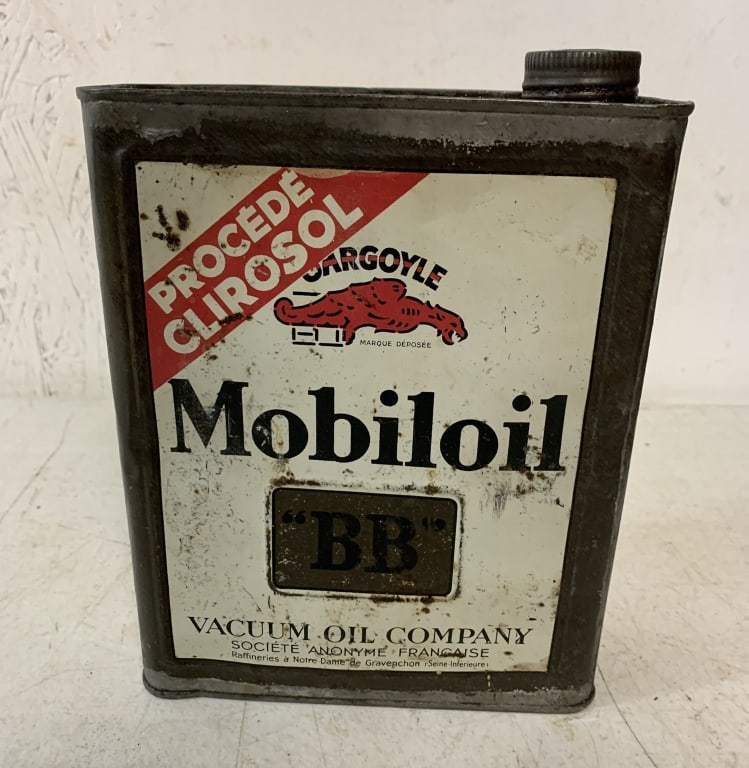 French Mobiloil "BB"" tin (1 of 6)