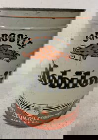 Mobiloil 5 qt. can, missing top