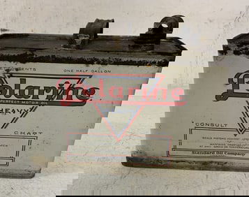 Polarine 1/2 gallon oil can