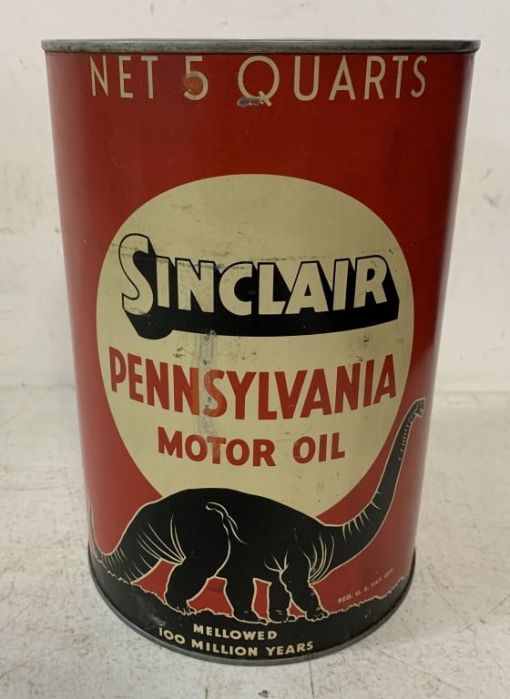 Sinclair Pennsylvania Motor Oil 5 qt. can (1 of 6)
