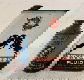Indian Head  & Whiz adv. cans