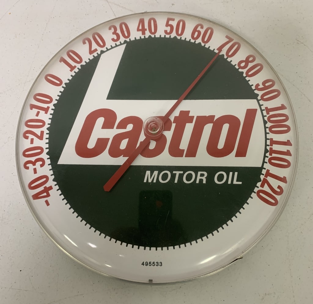 Castrol thermometer: some scratches to plastic lens and aluminum trim