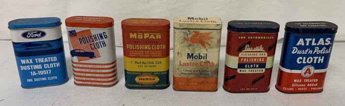 6 dusting/polishing cloth cans