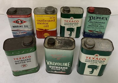 7 Outboard Motor Oil cans