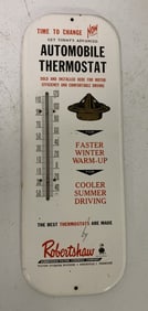 Robertshaw Auto Thermostats adv. thermometer