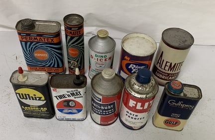 10 mostly automotive products in cans