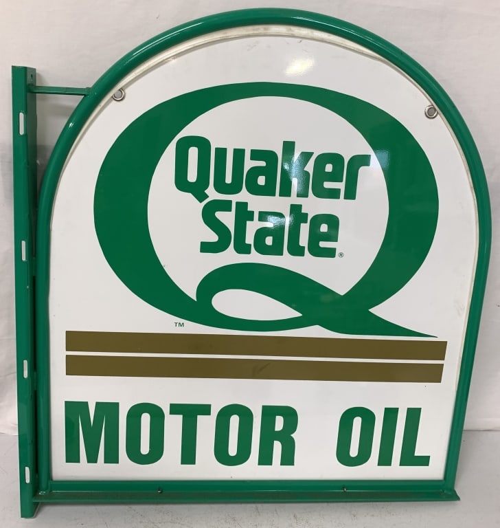 Quaker State Motor Oil double-sided sign (1 of 6)