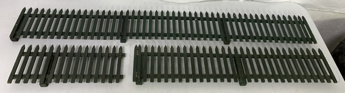 3 sections of wooden christmas tree fencing