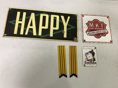 Happy, Essolube, M-K-T signs and pump trim