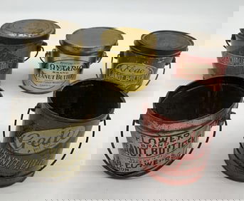 5 small peanut butter tins