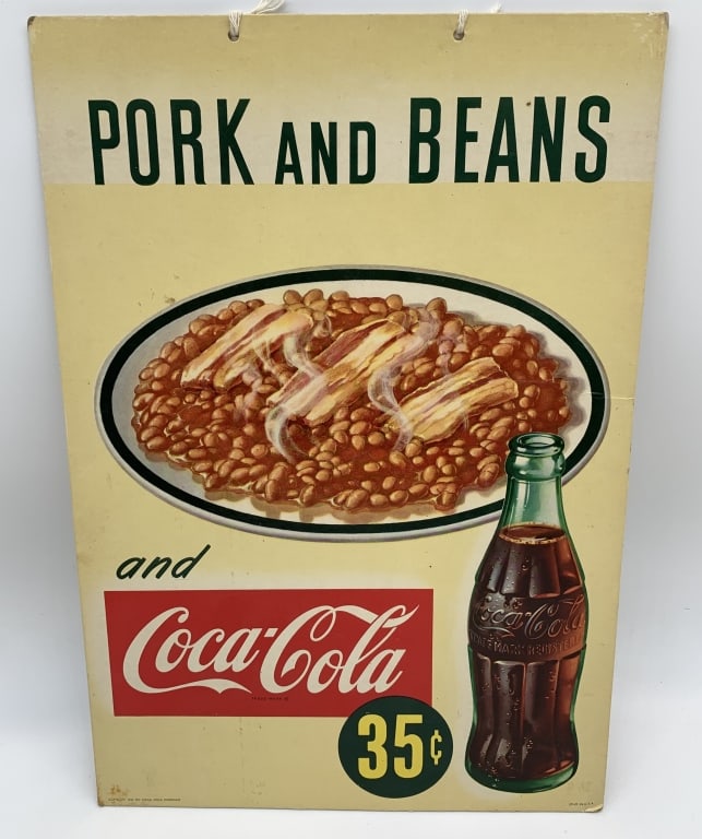 1950 Pork and Beans and Coco-Cola sign (1 of 4)