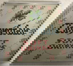 Cloverdale Soft Drinks advertising thermometer