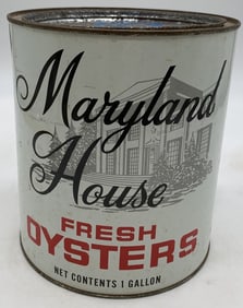 Maryland House 1 gal. oyster can