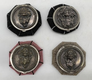 4 Vintage Beaded Coin Purses Native American